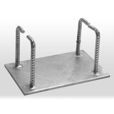 Sandblasting 8mm Embedded Parts In Concrete Carbon Steel Parts Plate OEM