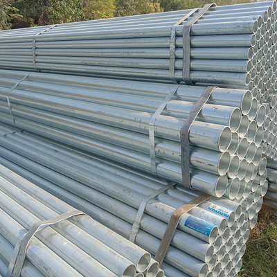 16Mn Q215 Hot Dip Galvanized Steel Pipe GI 100mm Round Steel Tube For Construction